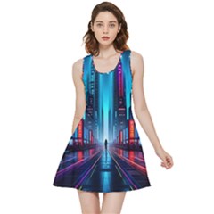 City People Cyberpunk Inside Out Reversible Sleeveless Dress