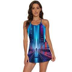 City People Cyberpunk 2-in-1 Flare Activity Dress