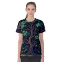 Tree Nature Cartoon Drawing Comic Women s Cotton Tee View1