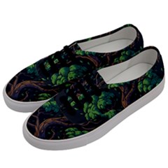 Tree Nature Cartoon Drawing Comic Men s Classic Low Top Sneakers