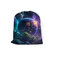 Fantasy People Mysticism Composing Drawstring Pouch (large)