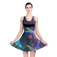 Fantasy People Mysticism Composing Reversible Skater Dress