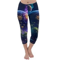 Fantasy People Mysticism Composing Capri Winter Leggings 