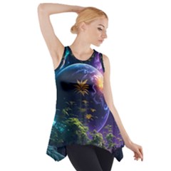 Fantasy People Mysticism Composing Side Drop Tank Tunic by Jancukart