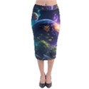 Fantasy People Mysticism Composing Midi Pencil Skirt View1