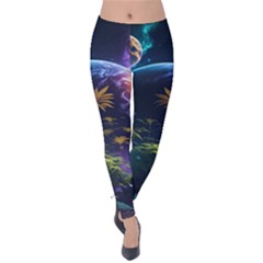 Fantasy People Mysticism Composing Velvet Leggings