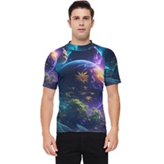 Fantasy People Mysticism Composing Men s Short Sleeve Rash Guard