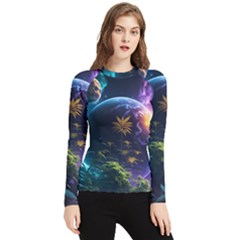 Fantasy People Mysticism Composing Women s Long Sleeve Rash Guard by Jancukart