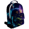 Fantasy People Mysticism Composing Flap Pocket Backpack (Large) View2