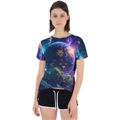 Fantasy People Mysticism Composing Open Back Sport Tee