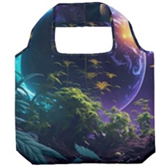 Fantasy People Mysticism Composing Foldable Grocery Recycle Bag