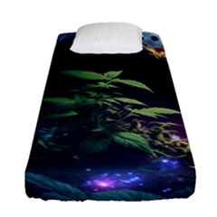 Fantasypeople Mysticism Composing Fitted Sheet (single Size)