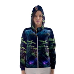 Fantasypeople Mysticism Composing Women s Hooded Windbreaker by Jancukart