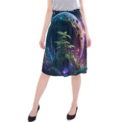 Fantasypeople Mysticism Composing Midi Beach Skirt