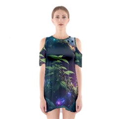 Fantasypeople Mysticism Composing Shoulder Cutout One Piece Dress