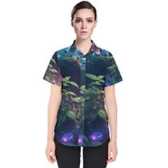 Fantasypeople Mysticism Composing Women s Short Sleeve Shirt