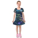 Fantasypeople Mysticism Composing Kids  Short Sleeve Velvet Dress View1