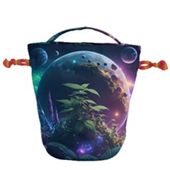 Fantasypeople Mysticism Composing Drawstring Bucket Bag