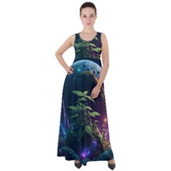 Fantasypeople Mysticism Composing Empire Waist Velour Maxi Dress