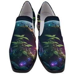 Fantasypeople Mysticism Composing Women Slip On Heel Loafers by Jancukart