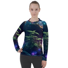 Fantasypeople Mysticism Composing Women s Pique Long Sleeve Tee