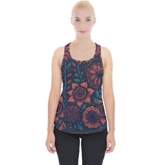 Flower Art Drawing Painting Spring Piece Up Tank Top