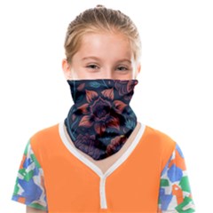 Flower Art Drawing Painting Spring Face Covering Bandana (Kids)