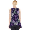 Purple Flower Rose Petals Plant Side Drop Tank Tunic View2