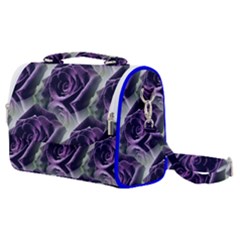 Purple Flower Rose Petals Plant Satchel Shoulder Bag