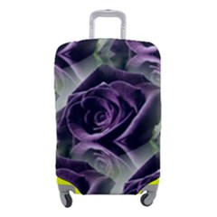 Purple Flower Rose Petals Plant Luggage Cover (small) by Jancukart