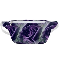 Purple Flower Rose Petals Plant Waist Bag  by Jancukart