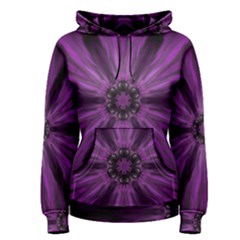 Pattern Purple Symmetry Dark Women s Pullover Hoodie