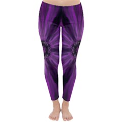 Pattern Purple Symmetry Dark Classic Winter Leggings