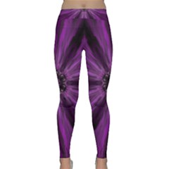 Pattern Purple Symmetry Dark Classic Yoga Leggings