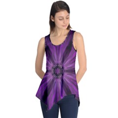 Pattern Purple Symmetry Dark Sleeveless Tunic