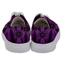 Pattern Purple Symmetry Dark Kids  Low Top Canvas Sneakers View4