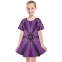 Pattern Purple Symmetry Dark Kids  Smock Dress View1