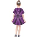 Pattern Purple Symmetry Dark Kids  Smock Dress View2