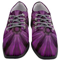 Pattern Purple Symmetry Dark Women Heeled Oxford Shoes by Jancukart