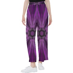 Pattern Purple Symmetry Dark Women s Pants 