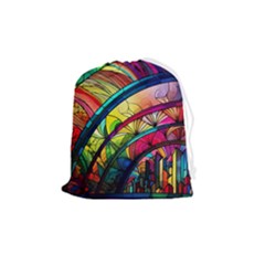 Stained Glass Window Drawstring Pouch (medium)