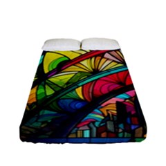 Stained Glass Window Fitted Sheet (full/ Double Size)