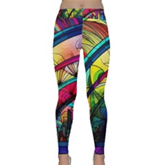 Stained Glass Window Classic Yoga Leggings