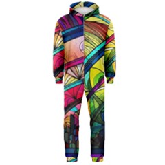 Stained Glass Window Hooded Jumpsuit (men)