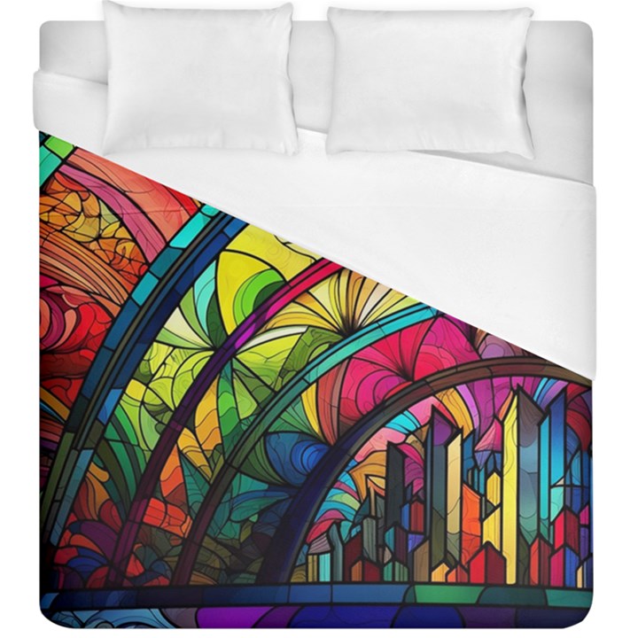 Stained Glass Window Duvet Cover (King Size)