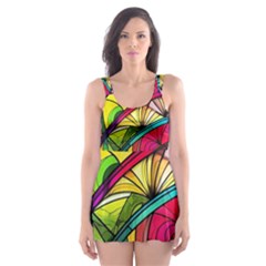 Stained Glass Window Skater Dress Swimsuit