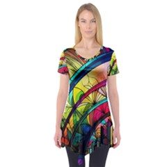 Stained Glass Window Short Sleeve Tunic 