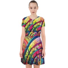 Stained Glass Window Adorable In Chiffon Dress