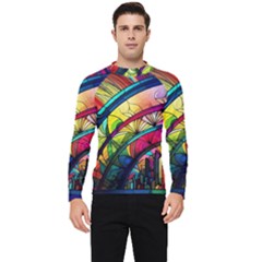 Stained Glass Window Men s Long Sleeve Rash Guard