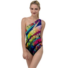 Stained Glass Window To One Side Swimsuit